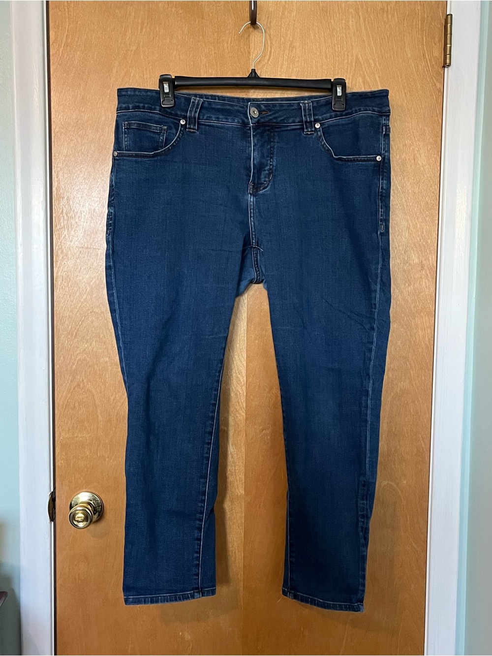 JAG Size 18W Girlfriend Jeans | Dark-Wash Blue Denim | Women’s Plus-Size
